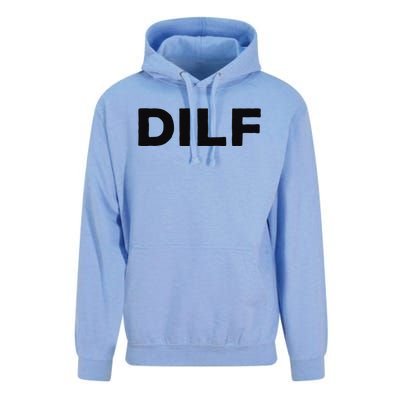 DILF Gift Idea For Dad Fathers Day Funny For Unisex Surf Hoodie