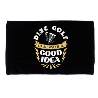 Disc Golf Is Always A Good Idea Microfiber Hand Towel