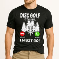 Disc Golf Is Calling... I Must Go Basket Discs Disc Golfing Cooling Performance Crew T-Shirt
