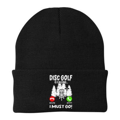 Disc Golf Is Calling... I Must Go Basket Discs Disc Golfing Beanie