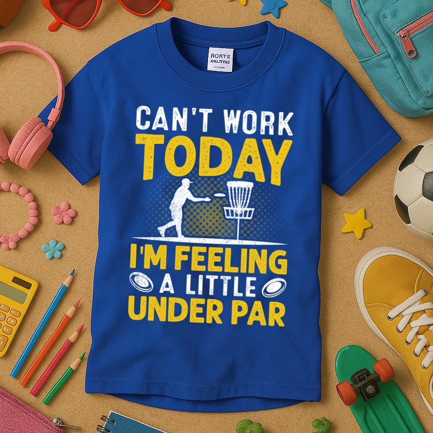 Disc Golf I'm Feeling A Little Under Par Kids T-Shirt