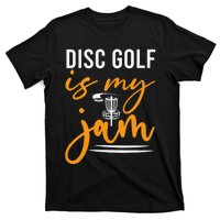 Disc Golf Is My Jam Orange Funny Golf Club T-Shirt