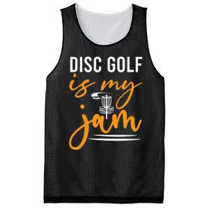 Disc Golf Is My Jam Orange Funny Golf Club Mesh Reversible Basketball Jersey Tank