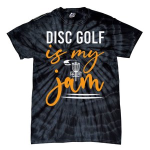 Disc Golf Is My Jam Orange Funny Golf Club Tie-Dye T-Shirt