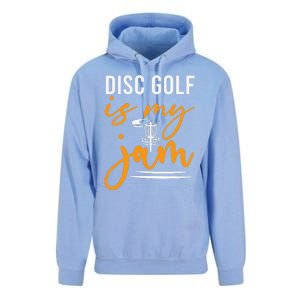 Disc Golf Is My Jam Orange Funny Golf Club Unisex Surf Hoodie