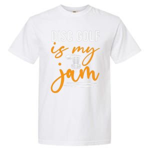 Disc Golf Is My Jam Orange Funny Golf Club Garment-Dyed Heavyweight T-Shirt