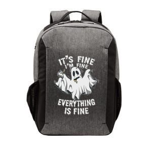 Drunk Ghost Its Fine Im Fine Everything Is Fine Halloween Great Gift Vector Backpack