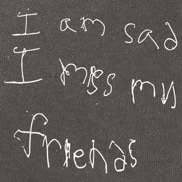 Darius Garland I Am Sad I Miss My Friends Cotton Canvas Backpack
