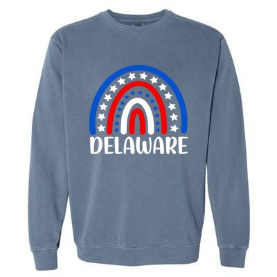 Delaware Gift I Love Delaware Usa Gift Garment-Dyed Sweatshirt