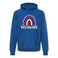 Delaware Gift I Love Delaware Usa Gift Premium Hoodie