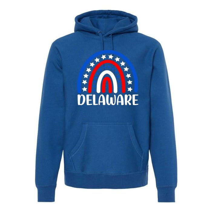 Delaware Gift I Love Delaware Usa Gift Premium Hoodie