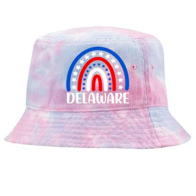 Delaware Gift I Love Delaware Usa Gift Tie-Dyed Bucket Hat