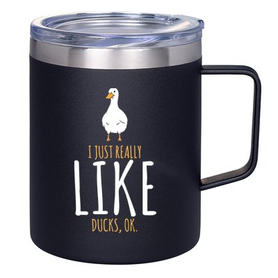 Duck Gifts I Just Really Like Ducks, Ok 12oz Stainless Steel Coffee Mug