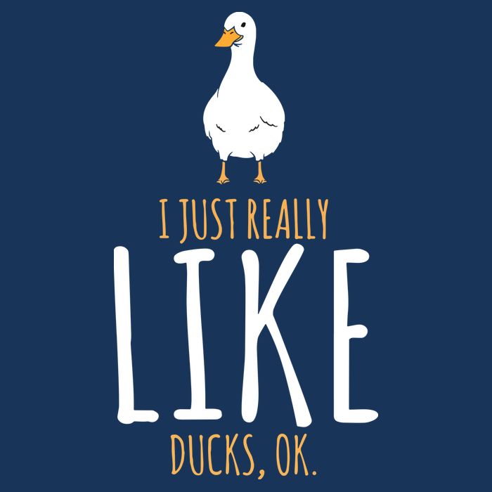 Duck Gifts I Just Really Like Ducks, Ok Flat Bill Trucker Hat
