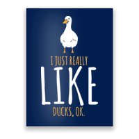 Duck Gifts I Just Really Like Ducks, Ok Poster
