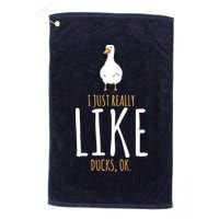 Duck Gifts I Just Really Like Ducks, Ok Golf Towel