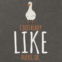 Duck Gifts I Just Really Like Ducks Ok Cotton Canvas Backpack