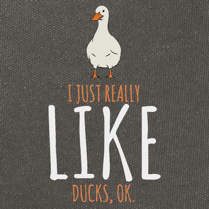 Duck Gifts I Just Really Like Ducks Ok Cotton Canvas Backpack