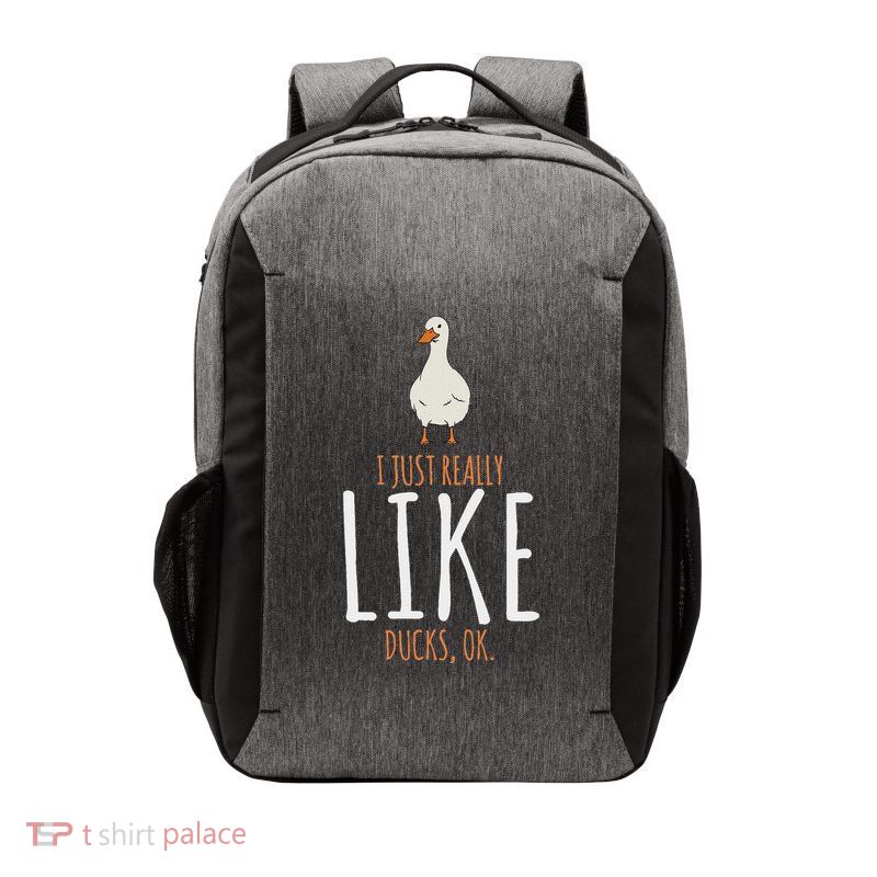 Duck Gifts I Just Really Like Ducks Ok Vector Backpack