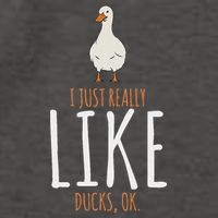 Duck Gifts I Just Really Like Ducks Ok Vector Backpack