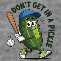 Don't Get In A Pickle Funny Baseball Women 7-Panel Snapback Hat