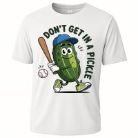 Don't Get In A Pickle Funny Baseball Women Cooling Performance Crew T-Shirt