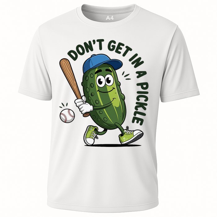 Don't Get In A Pickle Funny Baseball Women Cooling Performance Crew T-Shirt