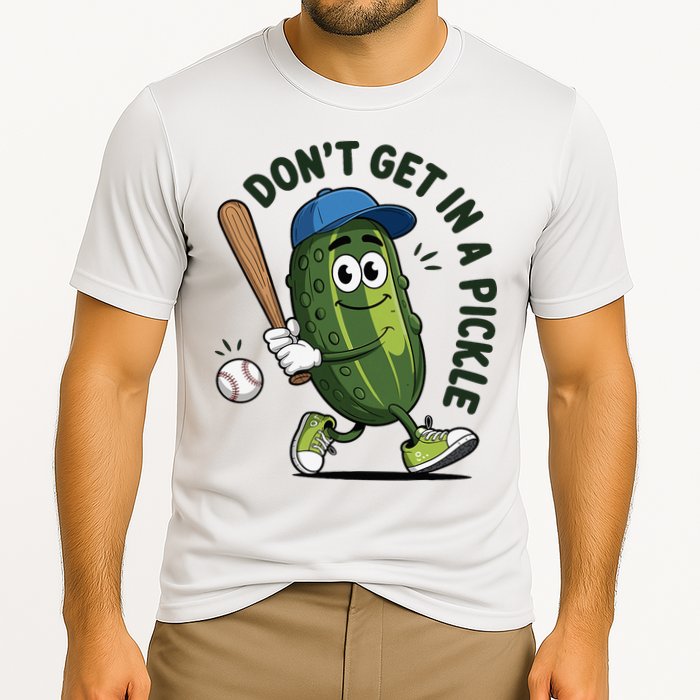 Don't Get In A Pickle Funny Baseball Women Cooling Performance Crew T-Shirt