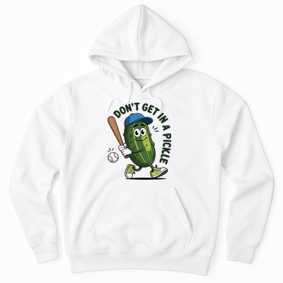 Don't Get In A Pickle Funny Baseball Women Hoodie