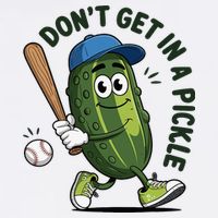 Don't Get In A Pickle Funny Baseball Women Sustainable Bucket Hat
