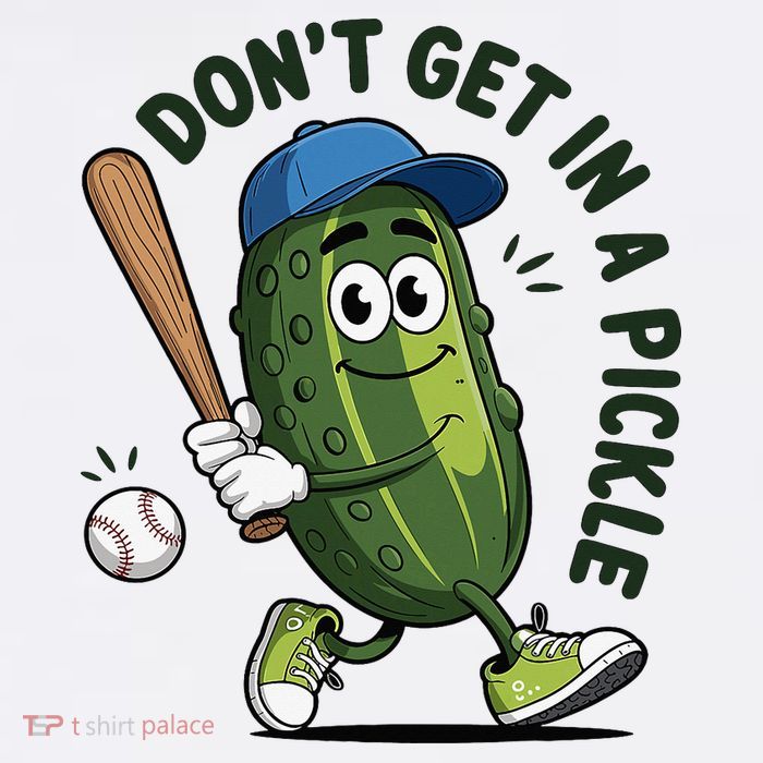 Don't Get In A Pickle Funny Baseball Women Flatbill Hat