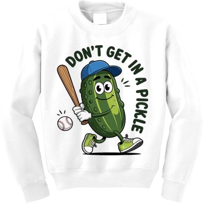 Don't Get In A Pickle Funny Baseball Women Kids Sweatshirt