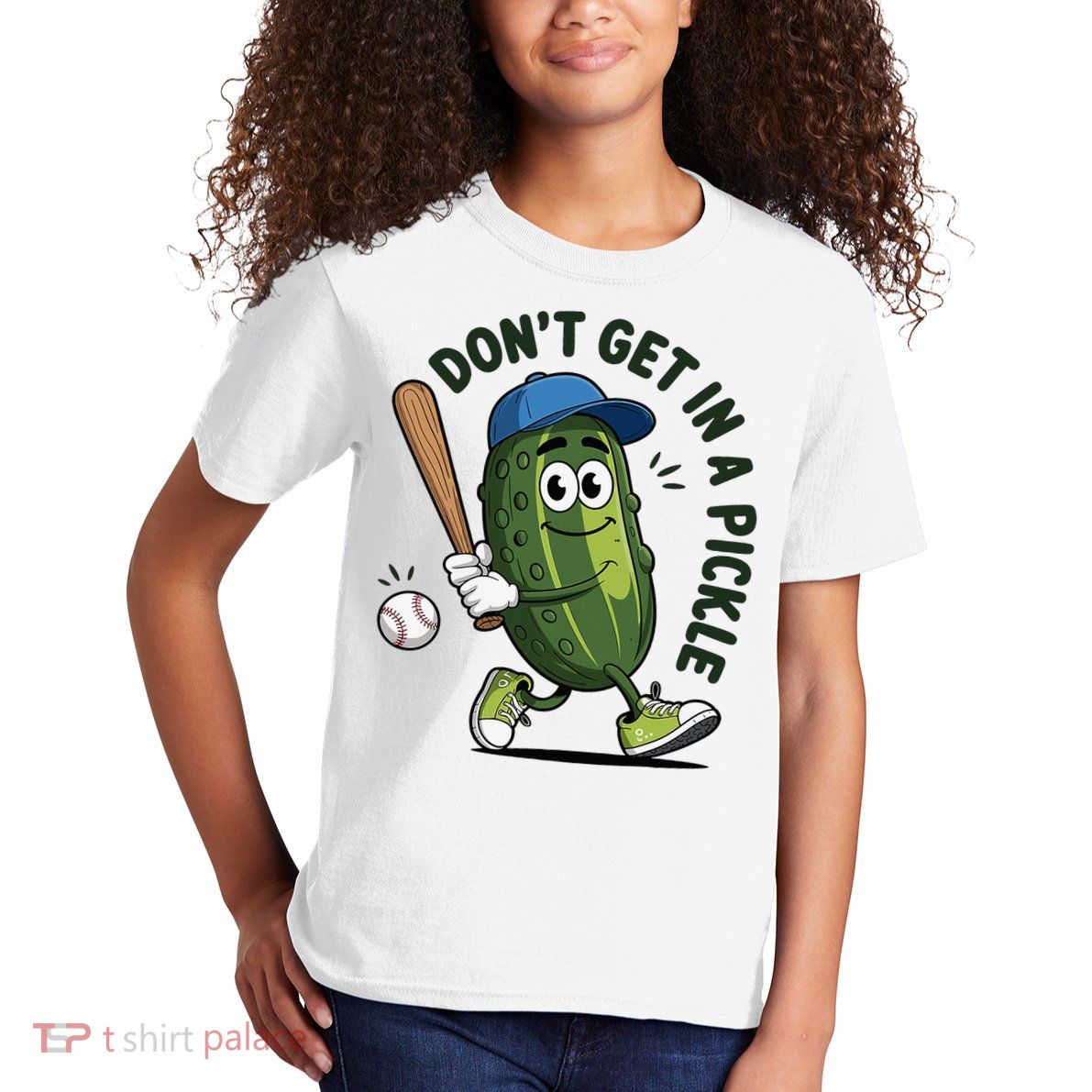 Don't Get In A Pickle Funny Baseball Women Kids T-Shirt
