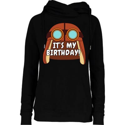 Danny Go! ItS My Birthday! Womens Funnel Neck Pullover Hood