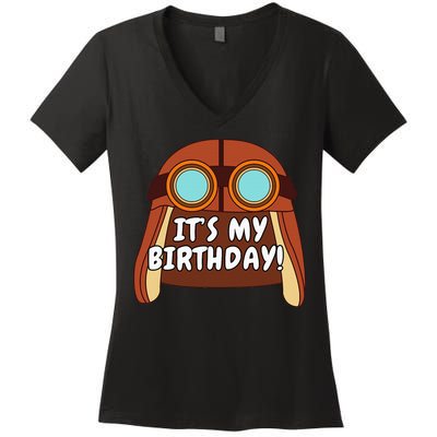 Danny Go! ItS My Birthday! Women's V-Neck T-Shirt