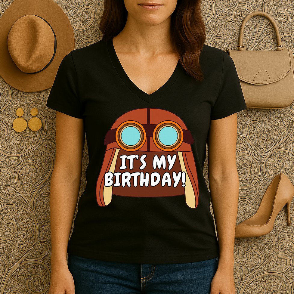 Danny Go! ItS My Birthday! Women's V-Neck T-Shirt