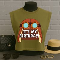 Danny Go! ItS My Birthday! Garment-Dyed Women's Muscle Tee
