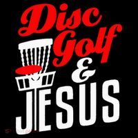 Disc Golf Jesus Christian Gift Funny Golfing Golfer Lover Premium T-Shirt