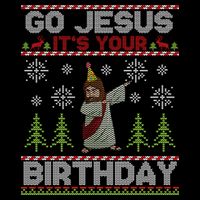 Dabbing Go Jesus It Is Your Birthday Merry Christmas Impact Tech Backpack