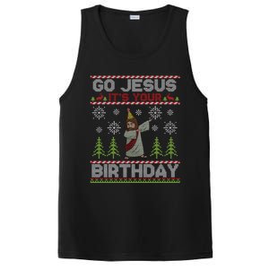 Dabbing Go Jesus It Is Your Birthday Merry Christmas PosiCharge Competitor Tank