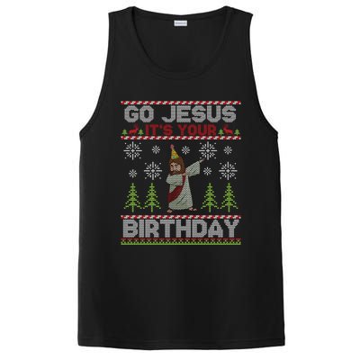 Dabbing Go Jesus It Is Your Birthday Merry Christmas PosiCharge Competitor Tank