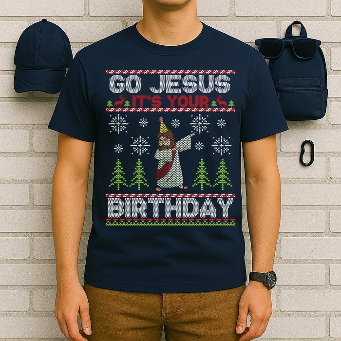 Dabbing Go Jesus It Is Your Birthday Merry Christmas T-Shirt