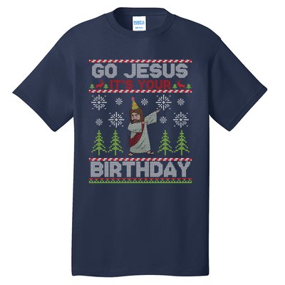 Dabbing Go Jesus It Is Your Birthday Merry Christmas Tall T-Shirt