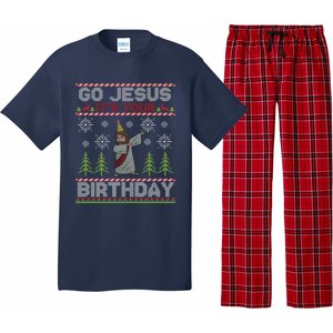 Dabbing Go Jesus It Is Your Birthday Merry Christmas Pajama Set