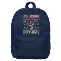 Dabbing Go Jesus It Is Your Birthday Merry Christmas 16 in Basic Backpack
