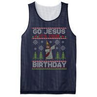 Dabbing Go Jesus It Is Your Birthday Merry Christmas Mesh Reversible Basketball Jersey Tank