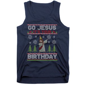 Dabbing Go Jesus It Is Your Birthday Merry Christmas Tank Top