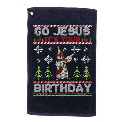 Dabbing Go Jesus It Is Your Birthday Merry Christmas Golf Towel