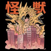 Dragon Ghidorah Japanese Button