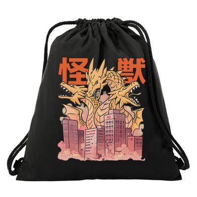 Dragon Ghidorah Japanese Drawstring Bag